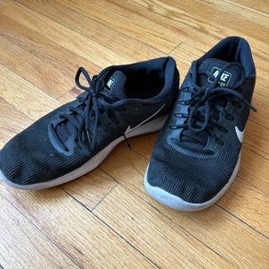 Mens Black Nike Flex Running Shoes